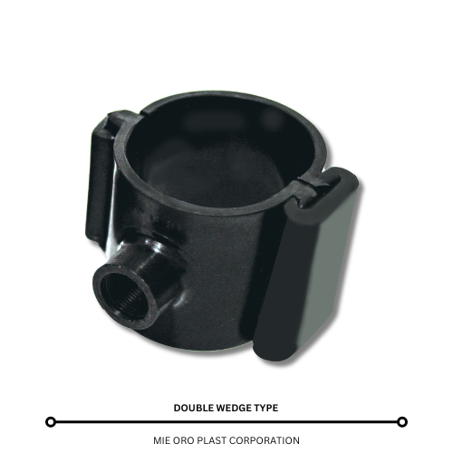Plastic Saddle Clamp Double Wedge Type