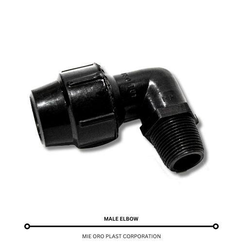 Plastic Compression Fittings Male Elbow